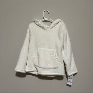 Carter's Cozy White Fleece Kids Hoodie 5T NEW